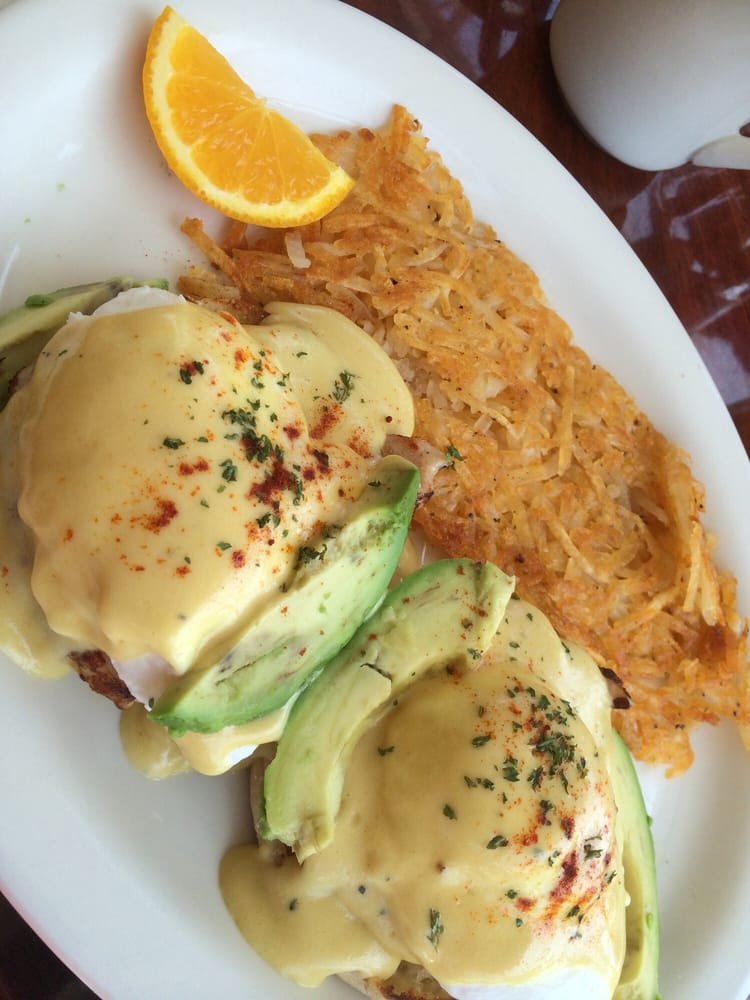 Simple American café menu with brunch items.